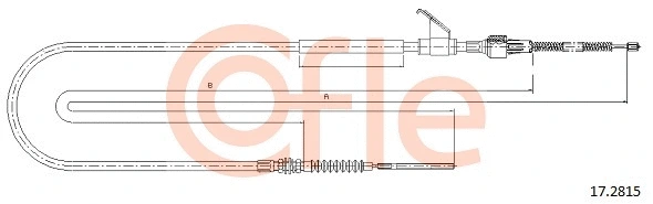 17.2815 COFLE Тросик, cтояночный тормоз (фото 1)