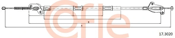 17.3020 COFLE Тросик, cтояночный тормоз (фото 1)