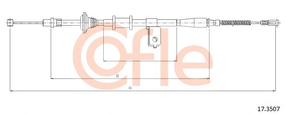 17.3507 COFLE Тросик, cтояночный тормоз (фото 1)