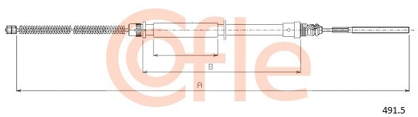 491.5 COFLE Тросик, cтояночный тормоз (фото 1)