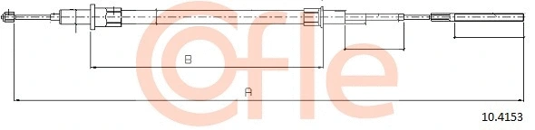 92.10.4153 COFLE Тросик, cтояночный тормоз (фото 1)