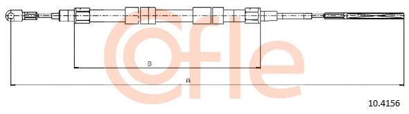 92.10.4156 COFLE Тросик, cтояночный тормоз (фото 1)