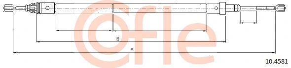 92.10.4581 COFLE Тросик, cтояночный тормоз (фото 1)