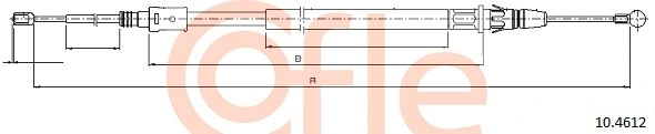 92.10.4612 COFLE Тросик, cтояночный тормоз (фото 1)