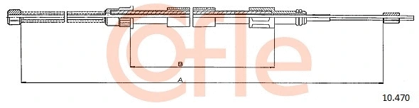 92.10.470 COFLE Тросик, cтояночный тормоз (фото 1)