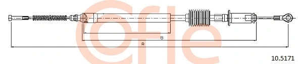 92.10.5171 COFLE Тросик, cтояночный тормоз (фото 1)