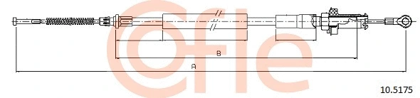92.10.5175 COFLE Тросик, cтояночный тормоз (фото 1)