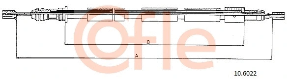 92.10.6022 COFLE Тросик, cтояночный тормоз (фото 1)