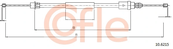 92.10.6215 COFLE Тросик, cтояночный тормоз (фото 1)