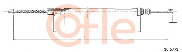 92.10.6771 COFLE Тросик, cтояночный тормоз (фото 1)