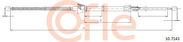 92.10.7143 COFLE Тросик, cтояночный тормоз (фото 1)