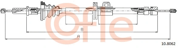 92.10.8062 COFLE Тросик, cтояночный тормоз (фото 1)
