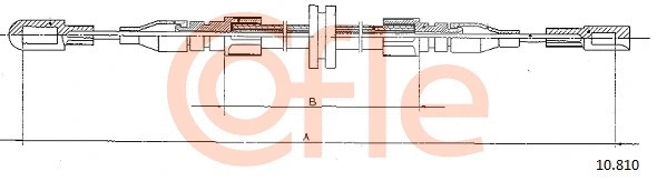 92.10.810 COFLE Тросик, cтояночный тормоз (фото 1)