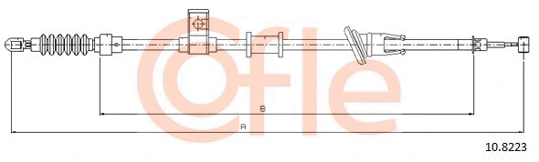 92.10.8223 COFLE Тросик, cтояночный тормоз (фото 1)