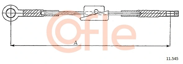 92.11.545 COFLE Тросик, cтояночный тормоз (фото 1)