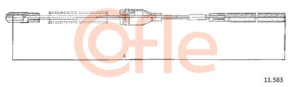 92.11.583 COFLE Тросик, cтояночный тормоз (фото 1)