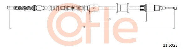 92.11.5923 COFLE Тросик, cтояночный тормоз (фото 1)