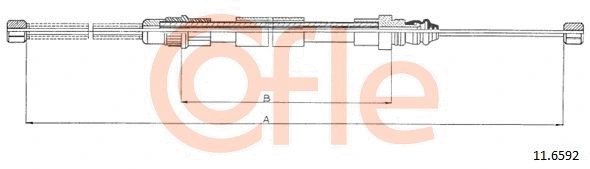 92.11.6592 COFLE Тросик, cтояночный тормоз (фото 1)