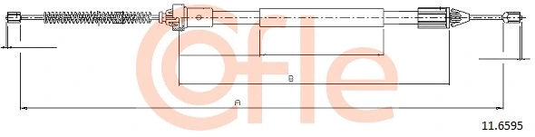 92.11.6595 COFLE Тросик, cтояночный тормоз (фото 1)