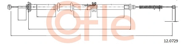 92.12.0729 COFLE Тросик, cтояночный тормоз (фото 1)