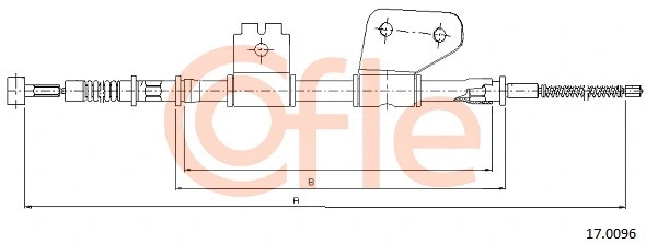 92.17.0096 COFLE Тросик, cтояночный тормоз (фото 1)