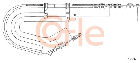 92.17.068 COFLE Тросик, cтояночный тормоз (фото 1)