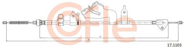 92.17.1103 COFLE Тросик, cтояночный тормоз (фото 1)