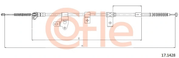 92.17.1428 COFLE Тросик, cтояночный тормоз (фото 1)