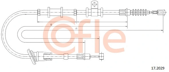 92.17.2029 COFLE Тросик, cтояночный тормоз (фото 1)