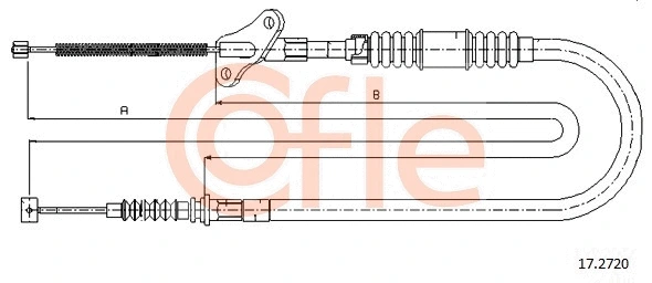92.17.2720 COFLE Тросик, cтояночный тормоз (фото 1)