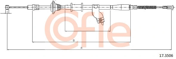 92.17.3506 COFLE Тросик, cтояночный тормоз (фото 1)