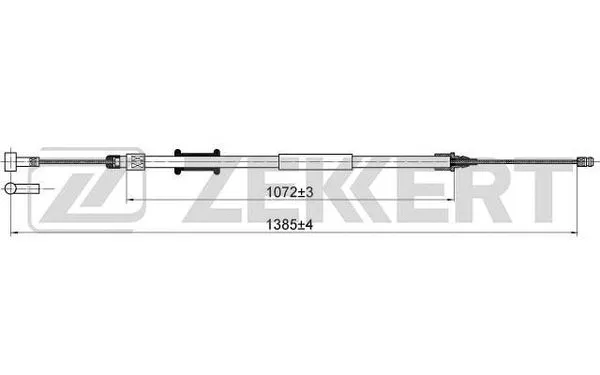 BZ-1021 ZEKKERT Тросик, cтояночный тормоз (фото 1)