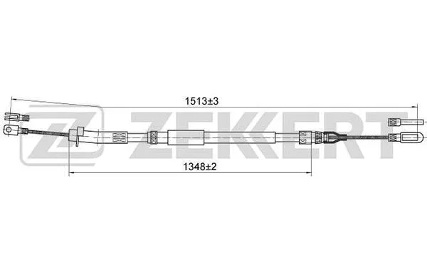 BZ-1088 ZEKKERT Тросик, cтояночный тормоз (фото 1)
