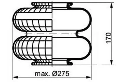084.004-10A PE AUTOMOTIVE Кожух пневматической рессоры (фото 1)