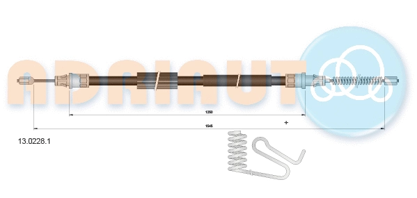 13.0228.1 ADRIAUTO Тросик, cтояночный тормоз (фото 1)