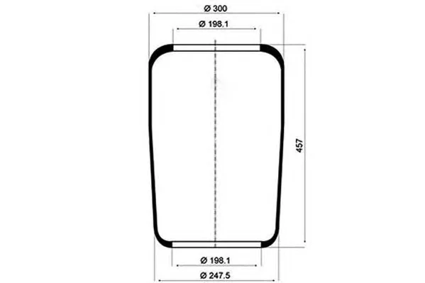 084.022-40A PE AUTOMOTIVE Кожух пневматической рессоры (фото 1)