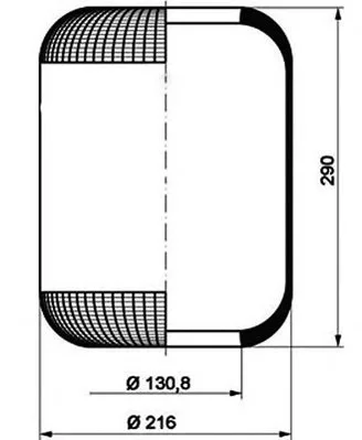 084.085-10A PE AUTOMOTIVE Кожух пневматической рессоры (фото 1)