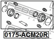 0175-ACM20R FEBEST Ремкомплект, тормозной суппорт (фото 2)