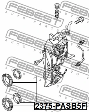 2375-PASB5F FEBEST Ремкомплект, тормозной суппорт (фото 2)