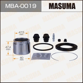 MBA-0019 MASUMA Ремкомплект, тормозной суппорт (фото 1)
