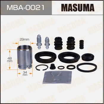 MBA-0021 MASUMA Ремкомплект, тормозной суппорт (фото 1)