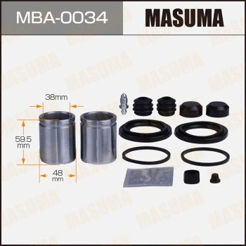 MBA-0034 MASUMA Ремкомплект, тормозной суппорт (фото 1)