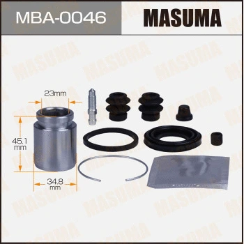 MBA-0046 MASUMA Ремкомплект, тормозной суппорт (фото 1)