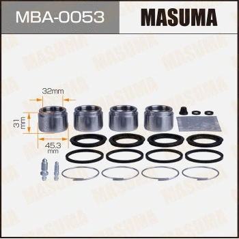 MBA-0053 MASUMA Ремкомплект, тормозной суппорт (фото 1)