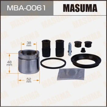 MBA-0061 MASUMA Ремкомплект, тормозной суппорт (фото 1)