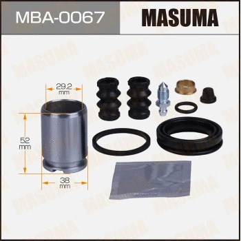 MBA-0067 MASUMA Ремкомплект, тормозной суппорт (фото 1)
