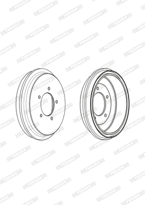 FDR329310 FERODO Тормозной барабан (фото 5)