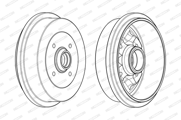 FDR329704 FERODO Тормозной барабан (фото 1)