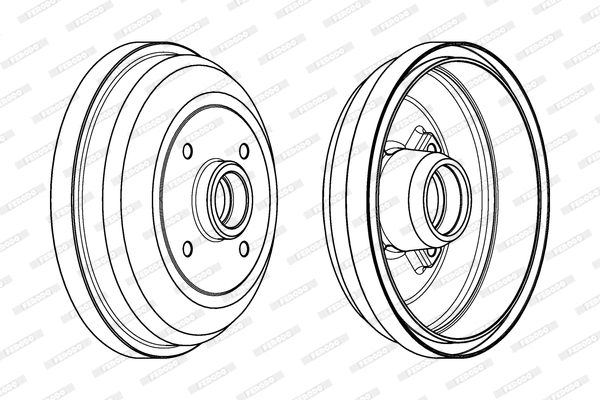 FDR329711 FERODO Тормозной барабан (фото 1)