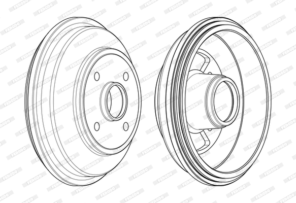 FDR329808 FERODO Тормозной барабан (фото 1)